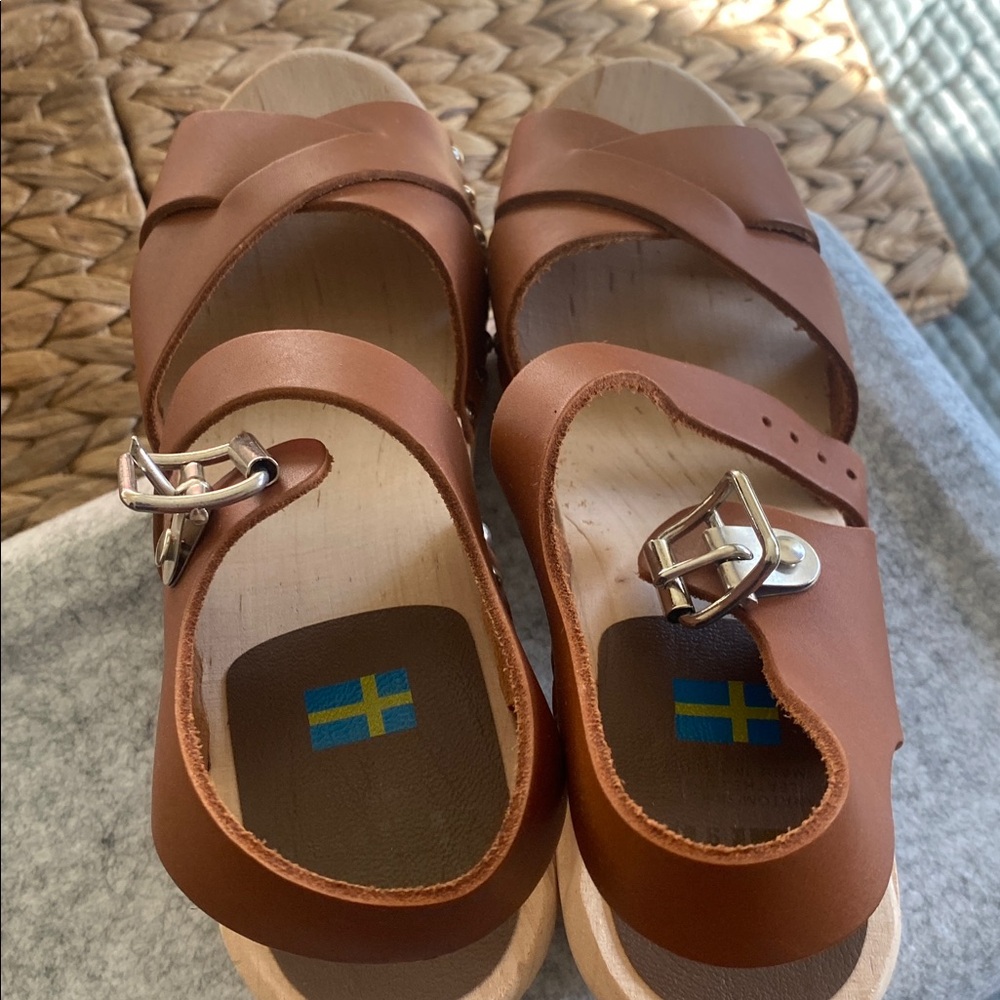 MIA Tan Leather Women's Sandals - Picture 2 of 8